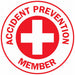 Hard Hat Emblem Labl 2in. Dia Vinyl PK4