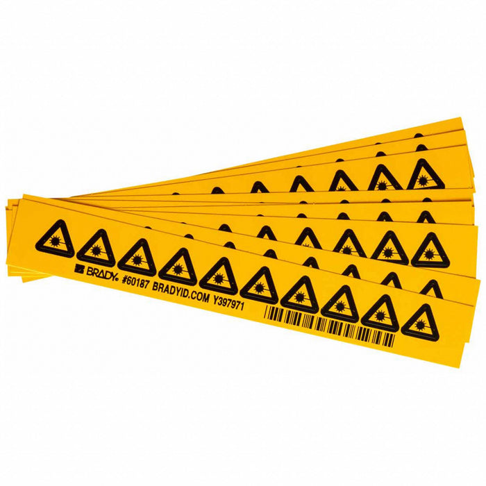 Warning Labels 1/2inHx1/2inW Vinyl PK10