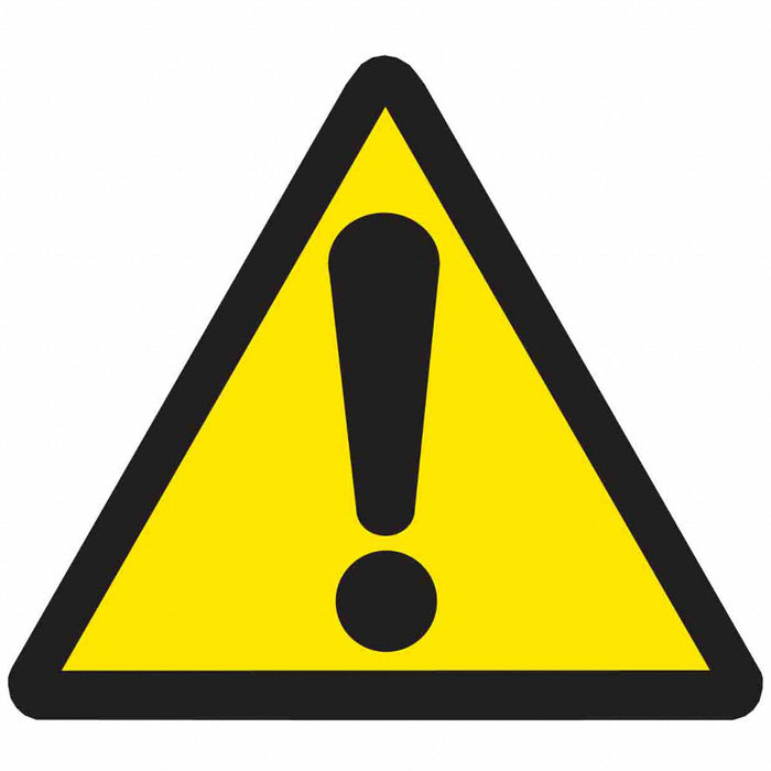 Warning Labels 1/2inHx1/2inW Vinyl PK10