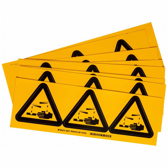 Warning Labels 4inHx4inW Vinyl PK10