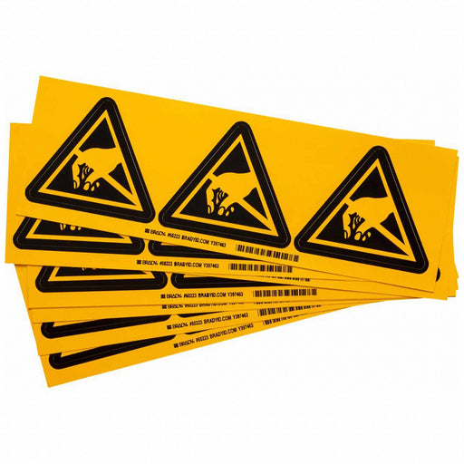 Warning Labels 4inHx4inW Vinyl PK10