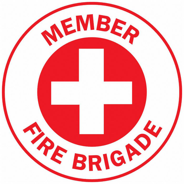 Hard Hat Emblem Labl 2in. Dia Vinyl PK4