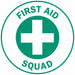 HardHatLabel Vinyl Circle White PK4