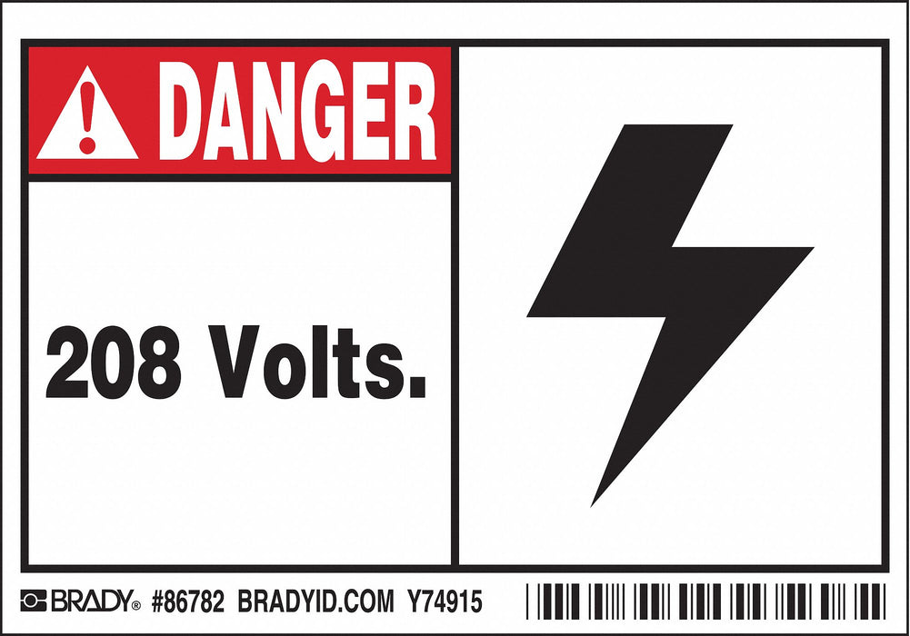 Label 3 1/2 inx5 in Polyester PK5