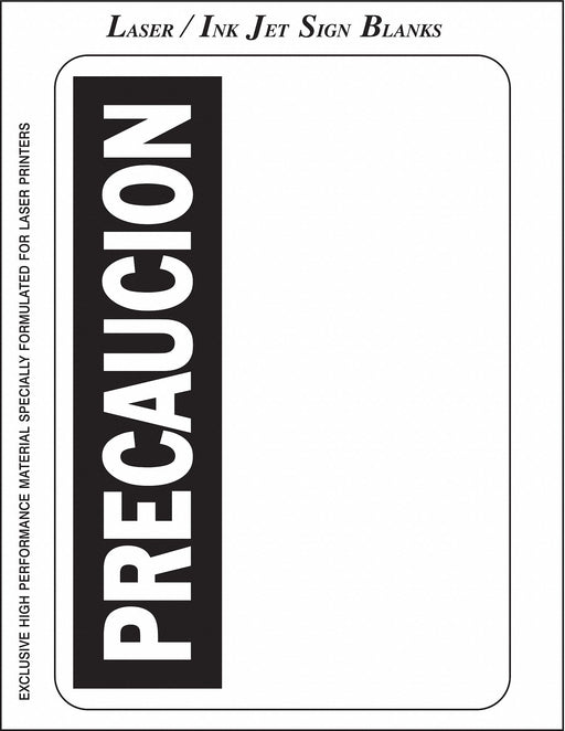 Sign and Label Blanks 7inHx10inW PK25