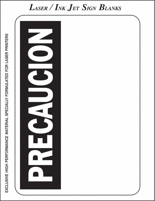 PrecutLabelSheet Black/White/Yellow PK25