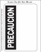 PrecutLabelSheet Black/White/Yellow PK25