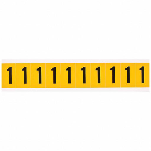 Number Label 1in.H Character Vinyl