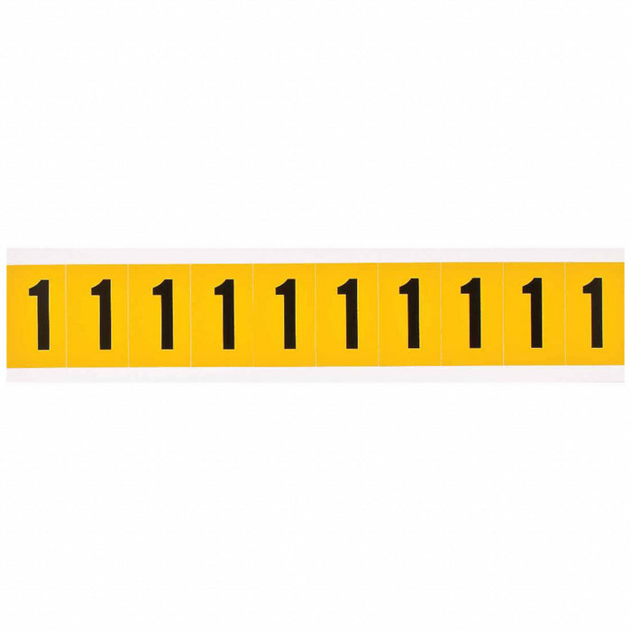 NumberLabel Vinyl 1-1/2inH 7/8inW