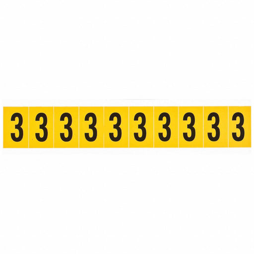 NumberLabel Vinyl 1-1/2inH 7/8inW