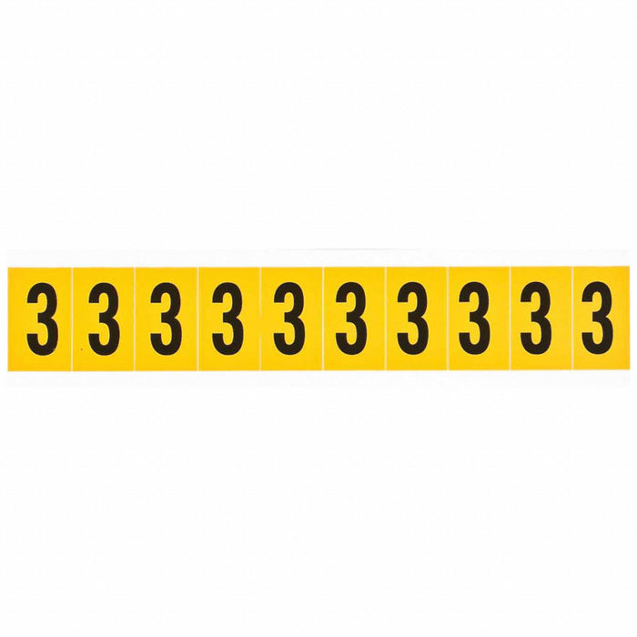 NumberLabel Vinyl 1-1/2inH 7/8inW