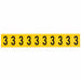 Number Label 1in.H Character Vinyl