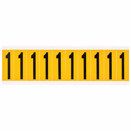 Number Label 1-15/16in.H Character Vinyl