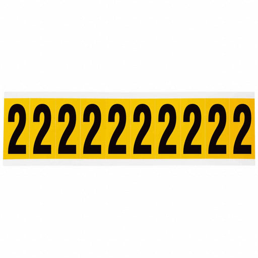 Number Label 1-15/16in.H Character Vinyl