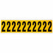 NumberLabel Vinyl 2-1/4inH 7/8inW