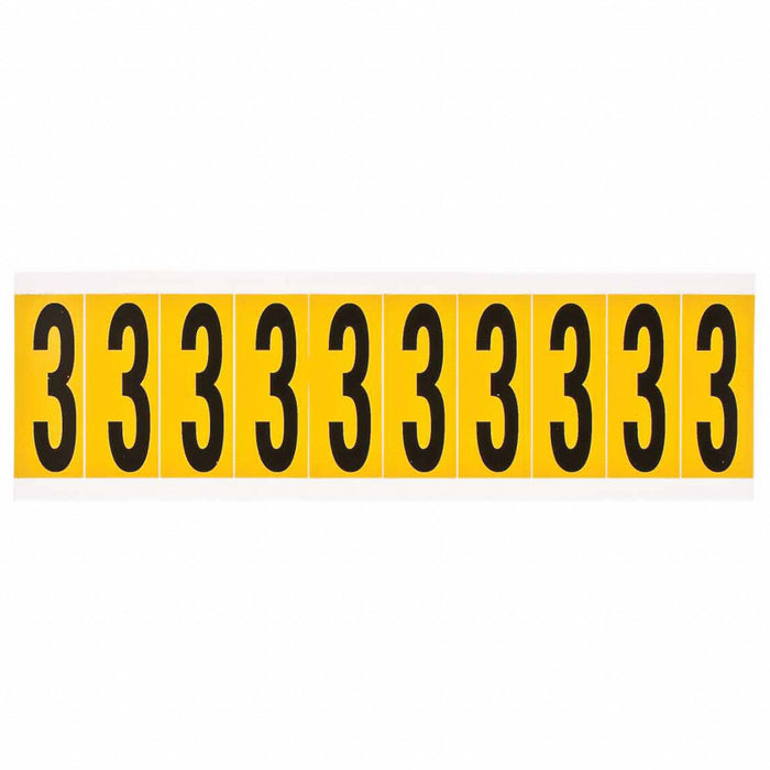 Number Label 1-15/16in.H Character Vinyl
