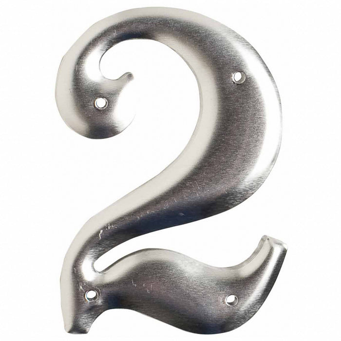 NumberLabel Aluminum 3inH 2inW PK10