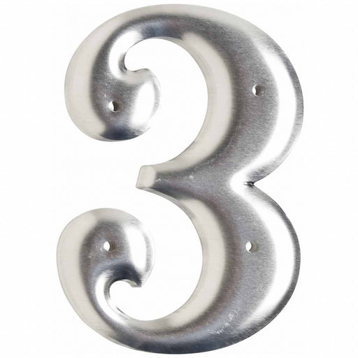 Aluminum Number 3in.H Character PK10