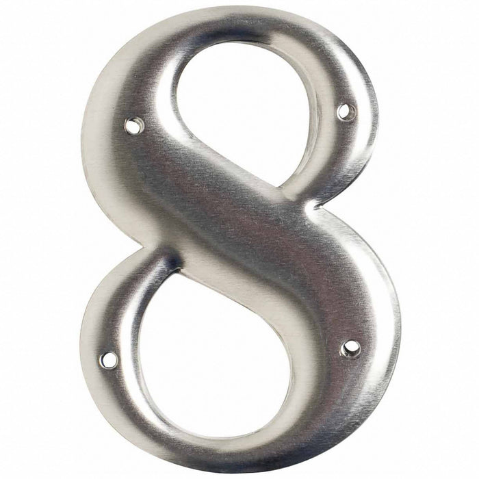 NumberLabel Aluminum 3inH 2inW PK10