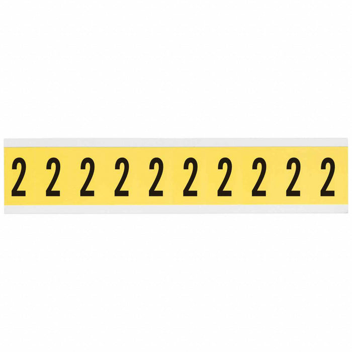 Number Label 1in.H Character Vinyl Cloth