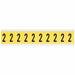 Number Label 1in.H Character Vinyl Cloth