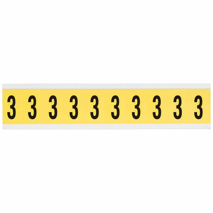 NumberLabel Vinyl 1-1/2inH 7/8inW