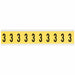 NumberLabel Vinyl 1-1/2inH 7/8inW