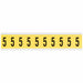 Number Label 1  Character Vinyl Cloth