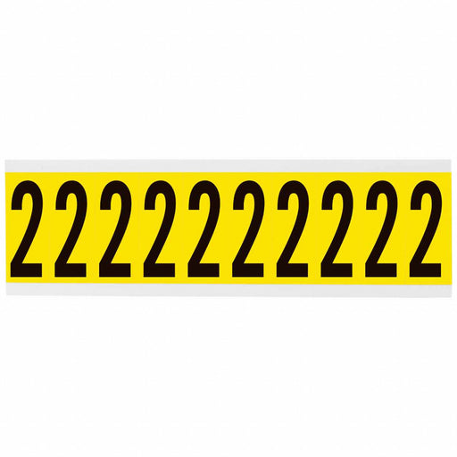 Number Label 1-15/16in.H Character Vinyl