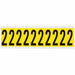 NumberLabel Vinyl 2-1/4inH 7/8inW
