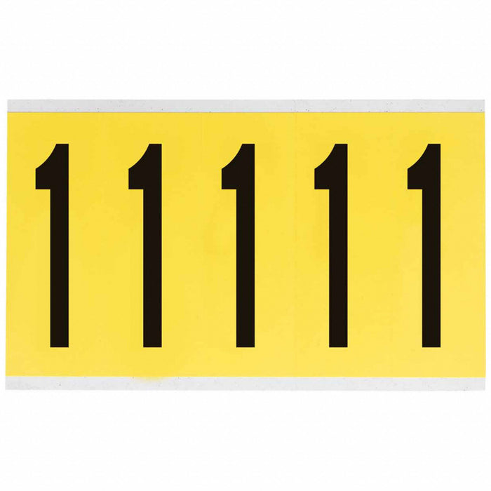 NumberLabel Polyester 4-3/4inH 3inW