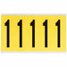 NumberLabel Polyester 4-3/4inH 3inW