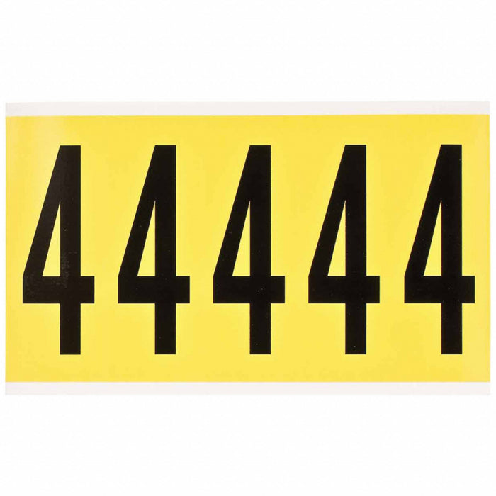 NumberLabel Polyester 4-3/4inH 3inW