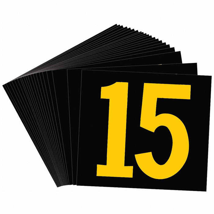 NumberLabel Polyester 4-3/4inH 3inW PK25