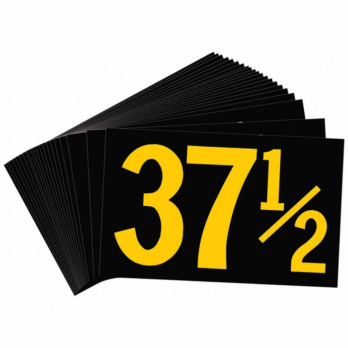 NumberLabel Polyester 4-3/4inH 3inW PK25