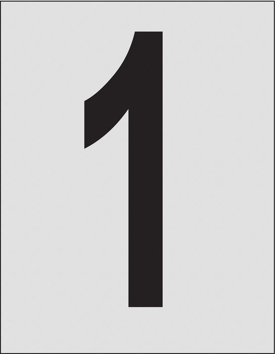 NumberLabel 1-1/2inH 1inW PK25
