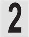 NumberLabel 1-1/2inH 1inW PK25