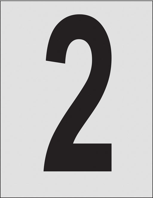 Number Label 1in.H Character PK25