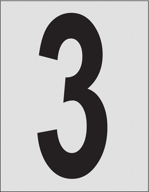 Number Label 1in.H Character PK25