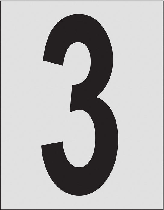 Number Label 1in.H Character PK25