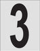 Number Label 1in.H Character PK25