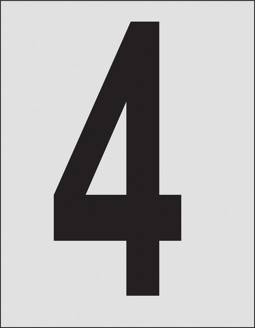 Number Label 1in.H Character PK25