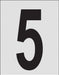 NumberLabel 1-1/2inH 1inW PK25