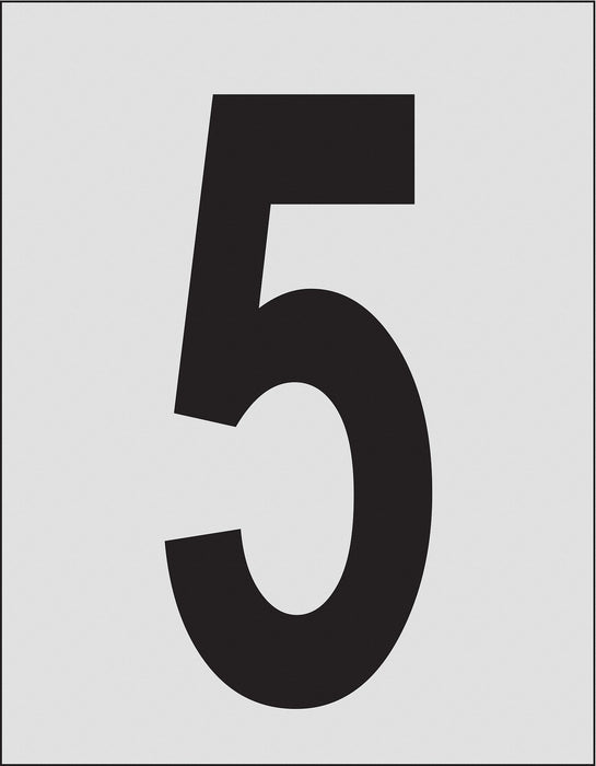 Number Label 1in.H Character PK25