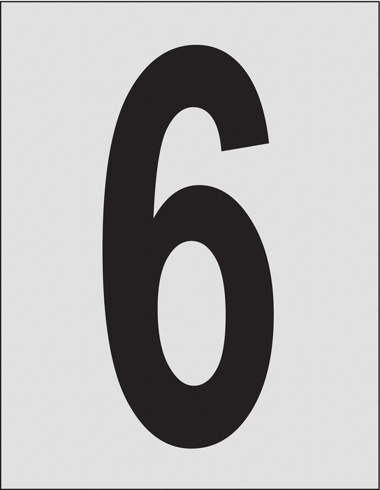 NumberLabel 1-1/2inH 1inW PK25