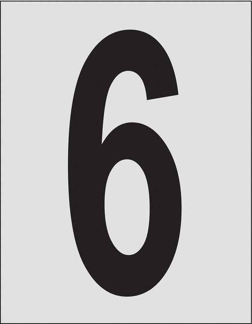 Number Label 1in.H Character PK25