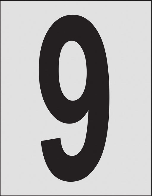 Number Label 1in.H Character PK25