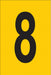 NumberLabel 1-1/2inH 1inW PK25