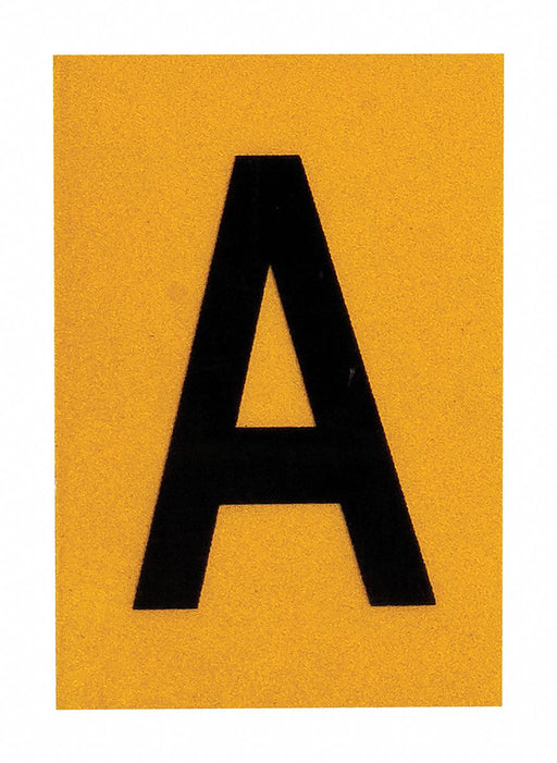 Letter Label 1in.H Character PK25