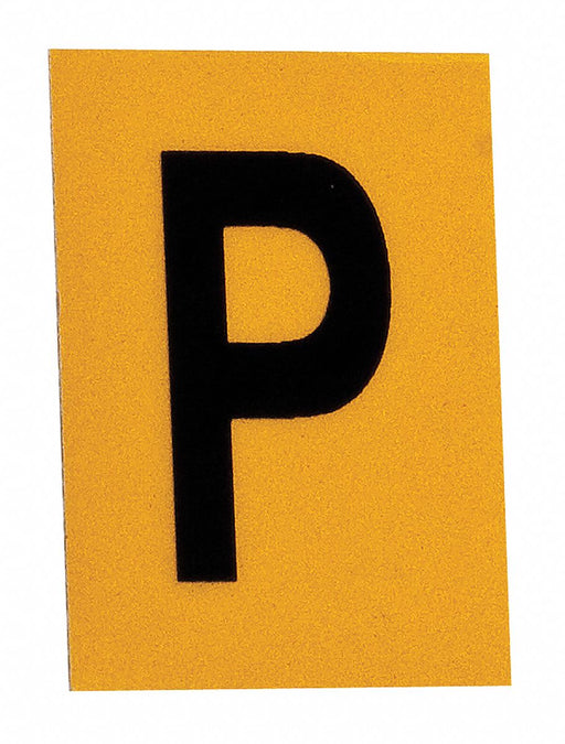 Letter Label 1in.H Character PK25